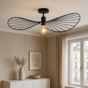 Nowoczesna lampa sufitowa czarna, Jolinda