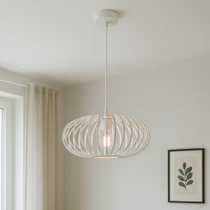 Industrialna lampa wisząca biała, Lieve