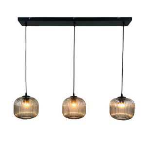 Retro lampa wisząca szara, Charlois