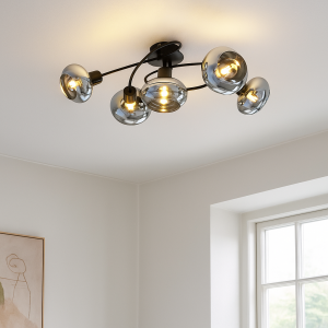 Design lampa sufitowa czarna, Skip