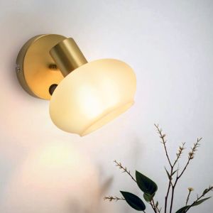 Design reflektor ścienny biały, Skip, z przełącznik