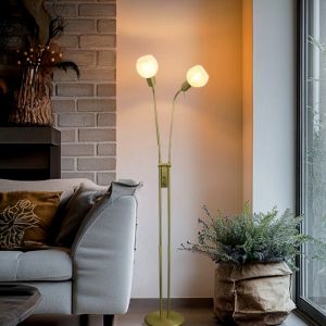 Design lampa stojąca biała, Ayleen, z przełącznik