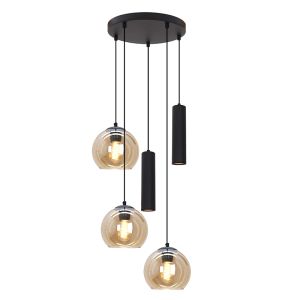 Nowoczesna lampa wisząca czarna, Gianni