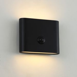 Nowoczesny kinkiet akumulatorowy czarny, Rodigo, 1W, 3000K LED, IP44