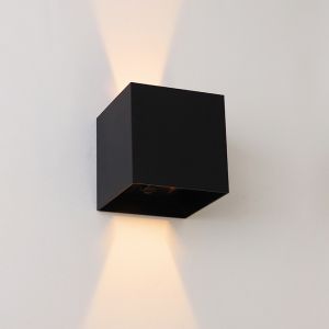 Nowoczesny kinkiet akumulatorowy czarny, Dion, 1W, 2700K LED, IP44