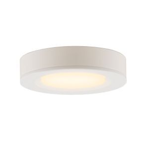 Okrągła lampa do szafki kuchennej, biały, z zestawem przyłączeniowym i pilotem