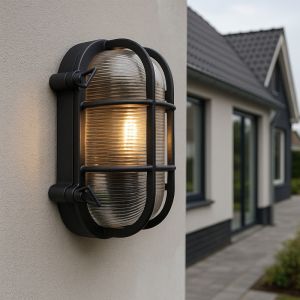 Industrialna lampa zewnętrzna czarna, Luce, IP44