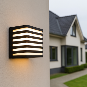 Nowoczesna lampa zewnętrzna czarna, Lenny, 9W, 3000K LED, IP54
