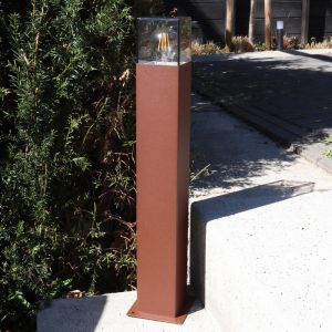 Nowoczesna lampa zewnętrzna rdzawa, Sanel, IP44