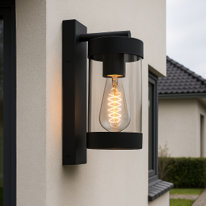 Nowoczesna lampa zewnętrzna czarna, Musa, IP44