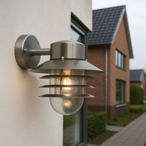 Stal Nierdzewna lampa zewnętrzna srebrna, Felice, IP44