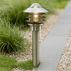 Stal Nierdzewna lampa zewnętrzna srebrna, Felice, IP44