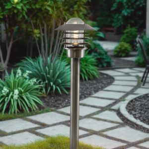 Stal Nierdzewna lampa zewnętrzna srebrna, Felice, IP44