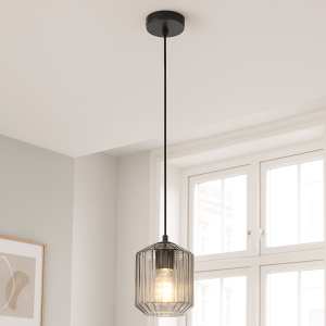 Retro lampa wisząca przezroczysta, Jisca