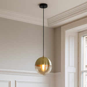 Design lampa wisząca bursztynowa, Nalini
