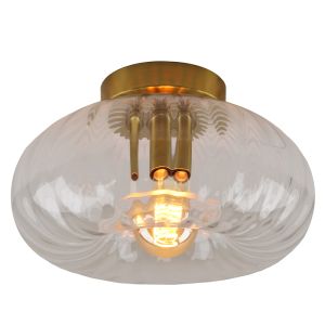 Retro lampa sufitowa przezroczysta, Diane