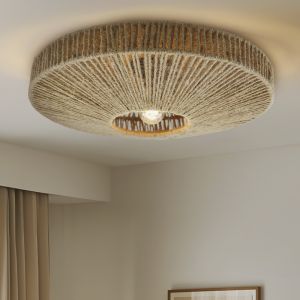 Rustykalna lampa sufitowa brązowa, Sanny