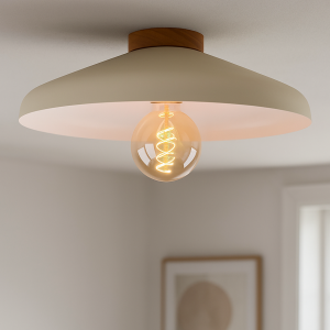 Rustykalna lampa sufitowa beżowa, Freddie