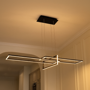 Nowoczesna lampa wisząca czarna, Alessandro
