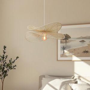 Papierowa lampa wisząca beżowa, Rosalie