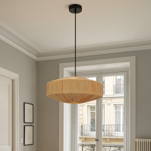 Papierowa lampa wisząca brązowa, Daisy
