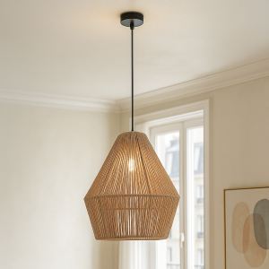 Rustykalna lampa wisząca różowa, Holly