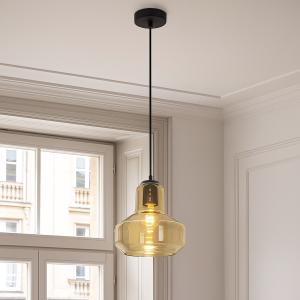 Design lampa wisząca bursztynowa, Sabina