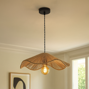 Rustykalna lampa wisząca brązowa, Annelot