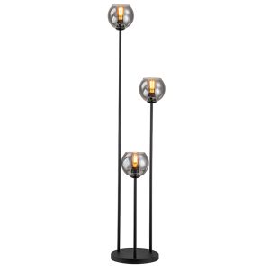 Design lampa stojąca szara, Giada, z przełącznik