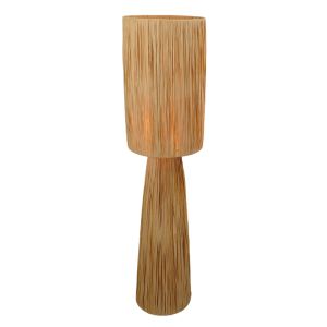 Papierowa lampa stojąca brązowa, Daisy, z przełącznik