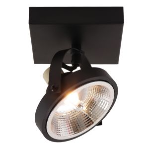 Nowoczesna lampa sufitowa czarna, Morris
