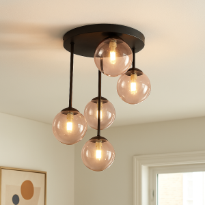 Design lampa sufitowa różowa, Stacy