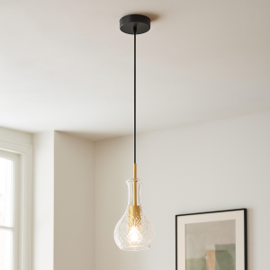 Design lampa wisząca przezroczysta, Danny