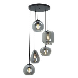 Nowoczesna lampa wisząca szara, Caia
