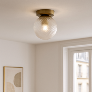 Retro lampa sufitowa przezroczysta, Johnson