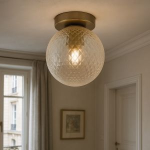 Retro lampa sufitowa przezroczysta, Johnson