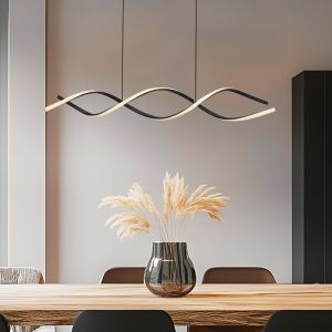 Design lampa wisząca czarna, Kuno, 45W, 3000K LED, ściemniana w 3 krokach