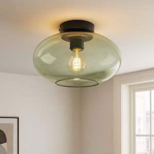Design lampa sufitowa zielona, Luca