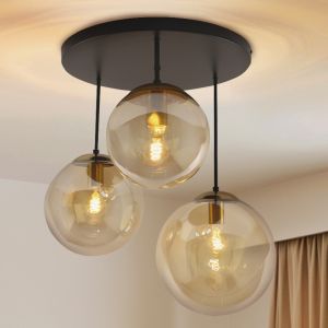 Design lampa sufitowa bursztynowa, Dolf