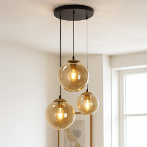 Design lampa wisząca bursztynowa, Dolf