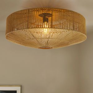 Rustykalna lampa sufitowa brązowa, Pippa