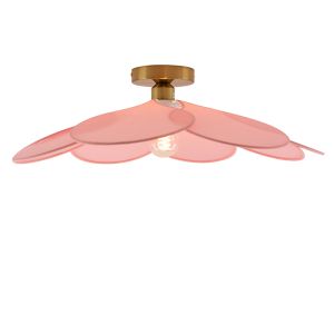Rustykalna lampa sufitowa różowa, Nena