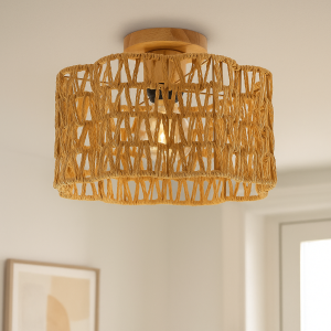 Papierowa lampa sufitowa brązowa, Mickey