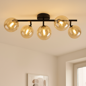 Design lampa sufitowa bursztynowa, Remo