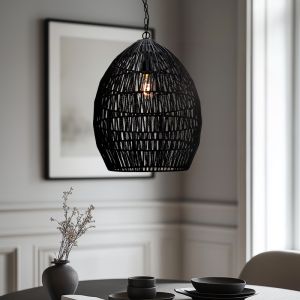 Industrialna lampa wisząca czarna, Peggy