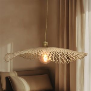 Bambusowa lampa wisząca brązowa, Romee