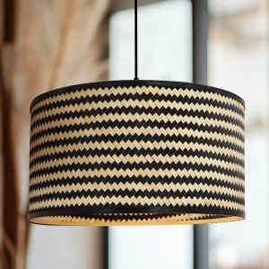 Bambusowa lampa wisząca czarna, Jildau