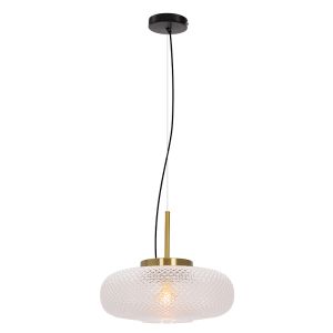 Retro lampa wisząca przezroczysta, Johnson