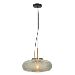 Retro lampa wisząca zielona, Johnson
