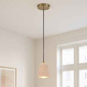 Marmurowa lampa wisząca beżowa, Claes